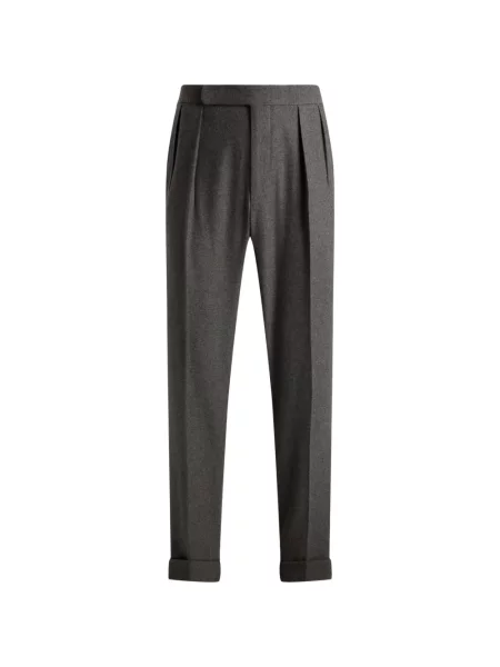 Pantaloni Ralph Lauren Purple Label de lână gri