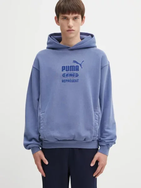 Długa koszulka Puma z długim rękawem na siłownię niebieska