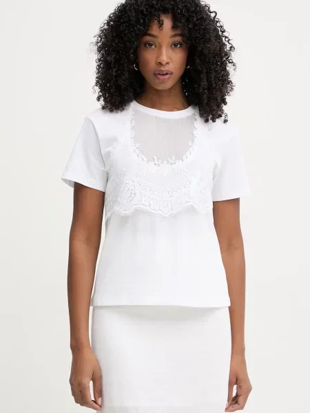 Twinset tricou de damă din alb