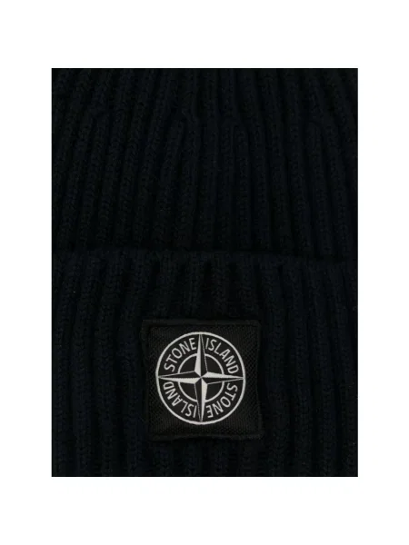Czapka Stone Island z kamieniami ze sznurkiem niebieska