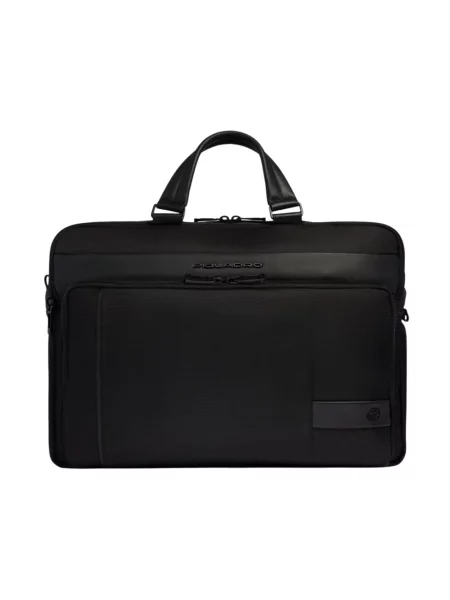 Torba na laptopa Piquadro skórzana niebieska
