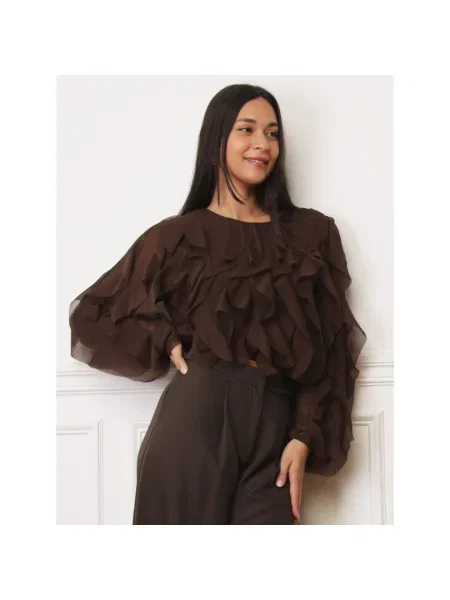 Top La Modeuse maro
