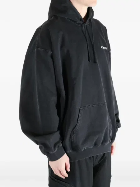 Hanorac cu glugă Vetements negru
