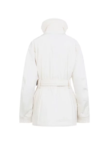 Cu centură geacă Moncler Grenoble alb