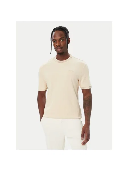 Guess Majica Svetlo Regular Fit bež