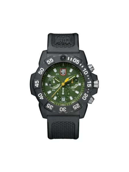 Lniany zegarek Luminox zielony
