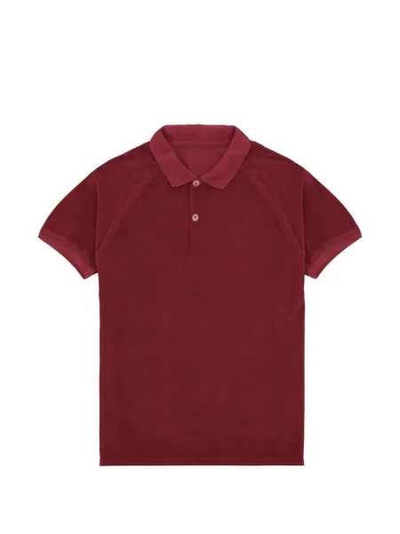 Tricou polo Fortela din material terry roșu