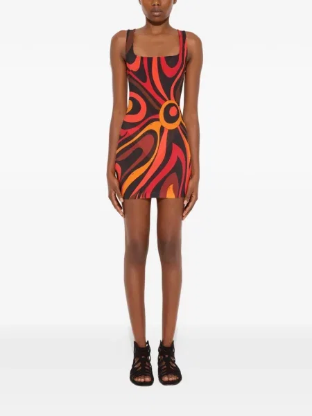 Rochie Pucci cu imagine negru