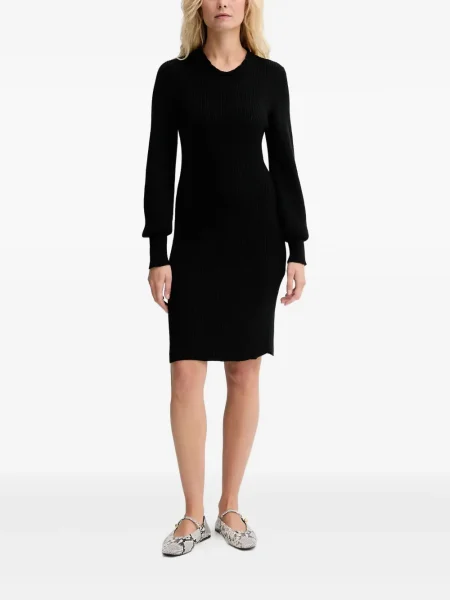 Rochie maxi Twinset lungă de costum negru