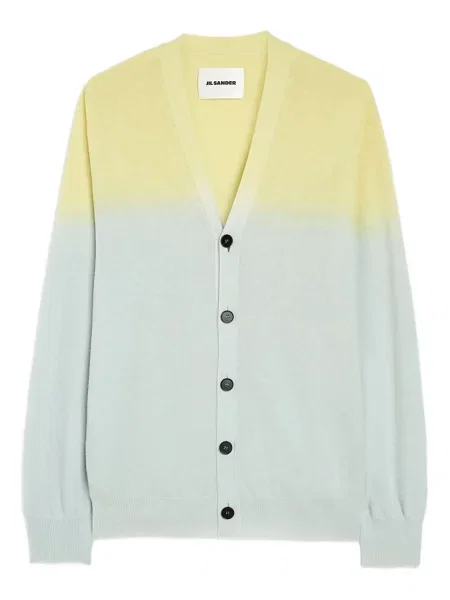 Cardigan Jil Sander cu decolteu în V albastru