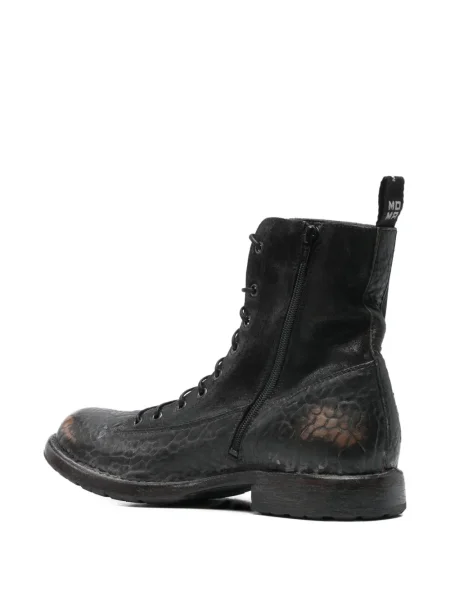 Botine Moma din piele negru