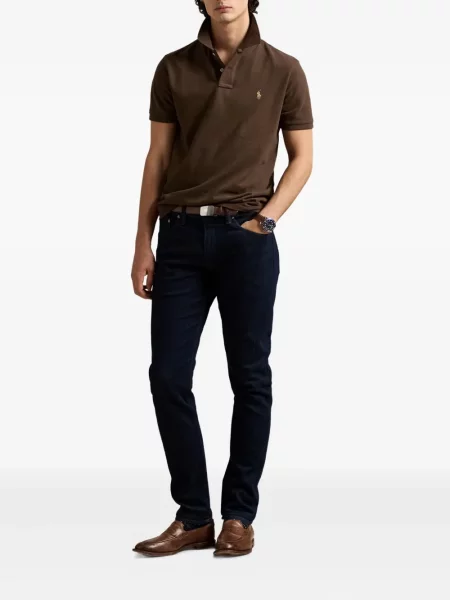 Μικρός κασκέτο Polo Ralph Lauren με χαμηλή μέση υφαίνω διαγωνίως πράσινο