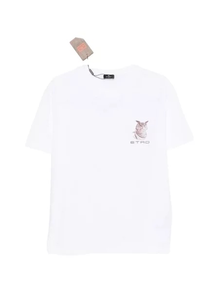 Tricou Etro cu imagine alb