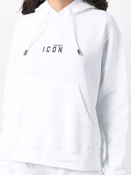 Hanorac cu glugă Dsquared2 alb