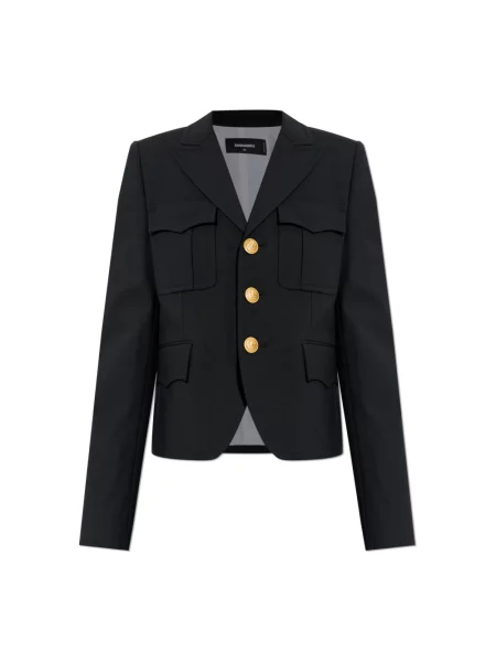 Marynarka Dsquared2 wełniana czarna