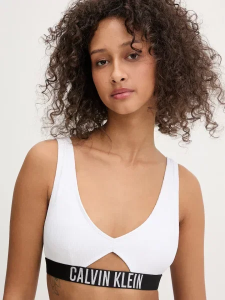 Calvin Klein Plavková podprsenka bílá