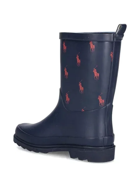 Botki dziecięce Polo Ralph Lauren niebieskie