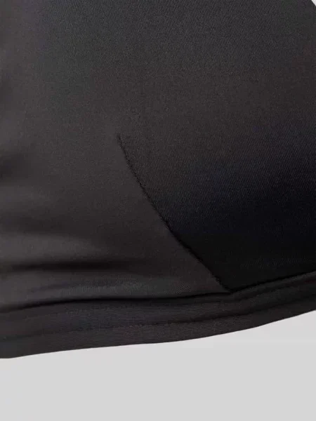Top bikini z zapięciem na haftkę model ‘Essential’ czarne