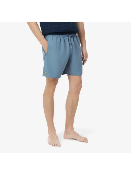 Lacoste Monochromatyczne Kąpielówki niebieskie