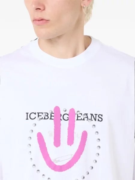 Tricou Iceberg cu imagine alb
