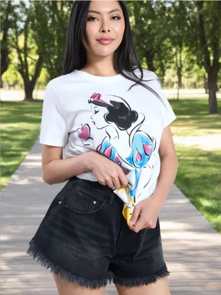 Джинсові шорти з потертостями чорний