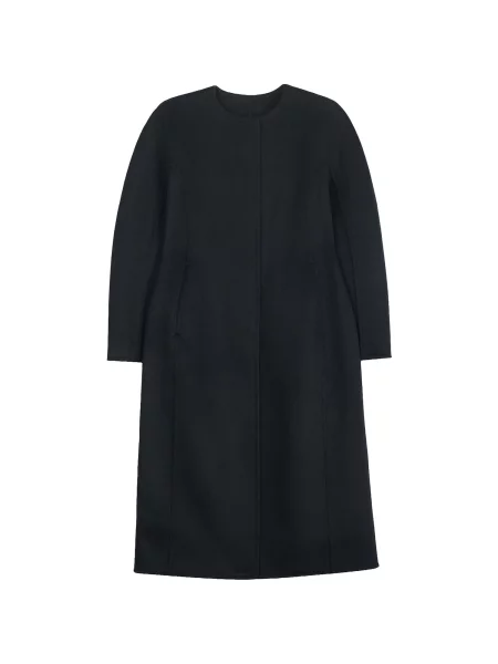 GOBI Cashmere Palton de primăvară-toamnă Oval-Sleeve Cashmere Coat' negru