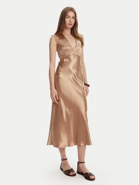 Cocktail obleka Max Mara rjava