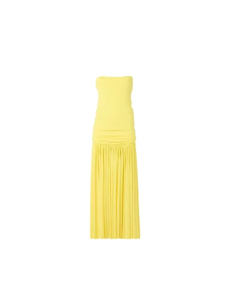 Długa sukienka Jacquemus żółta