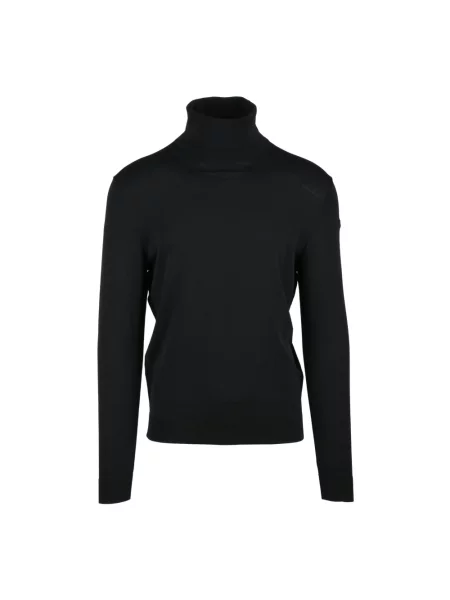 Lniany golf golf Rrd czarny