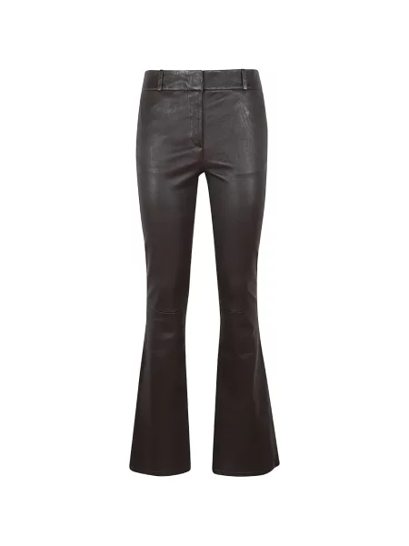 Pantaloni Arma din piele evazate maro