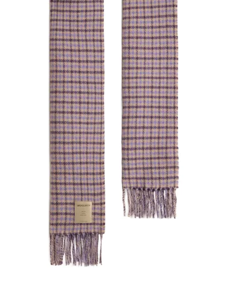 Kostkovaný šál Woolrich fialový
