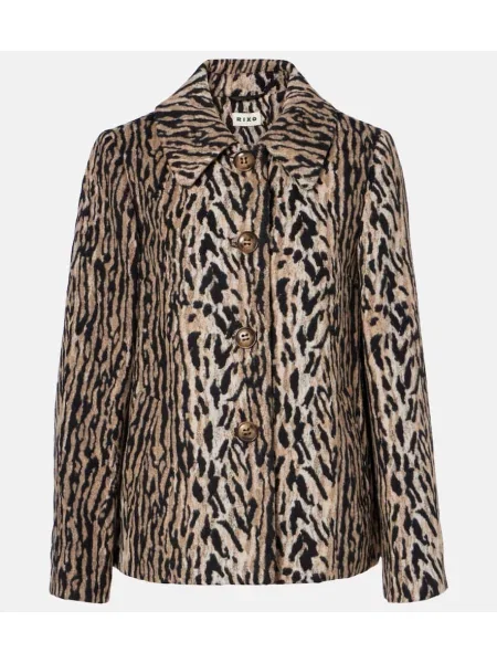 Geacă Rixo cu imagine cu model leopard