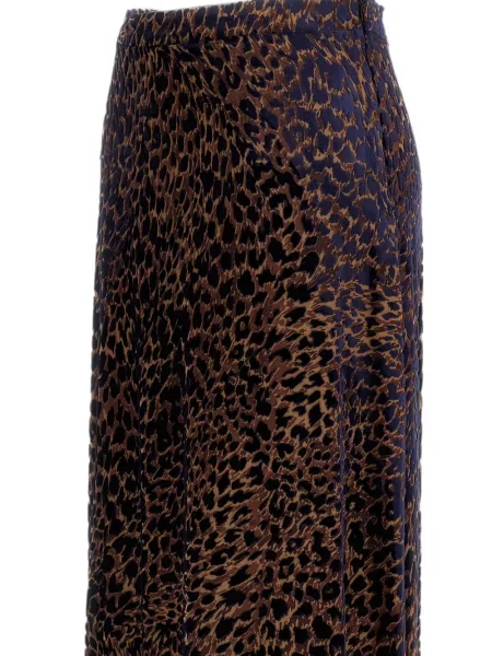 Fusta maxi Irie' cu imagine cu model leopard maro