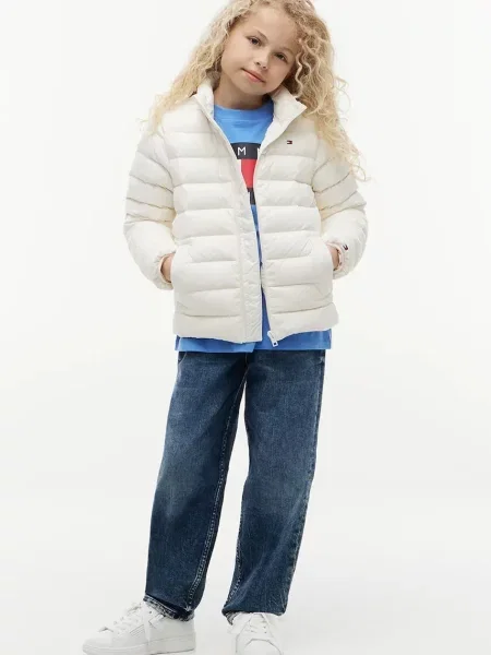 Tommy Hilfiger пухено яке за деца бяло