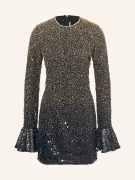 Rotate Sukienka Koktajlowa Z Cekinami schwarz szara