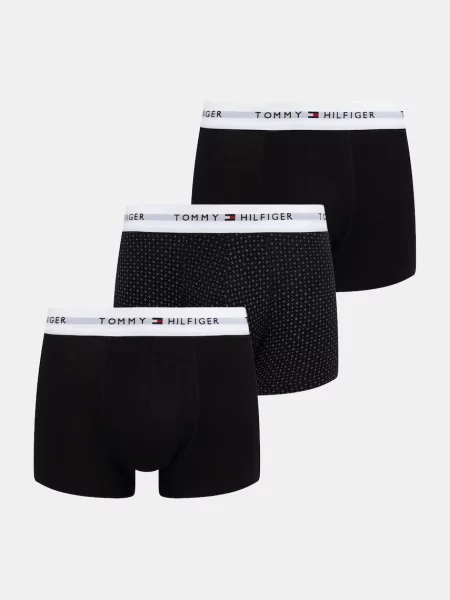 Tommy Hilfiger priliehavé boxerky pánske s elastanom čierna