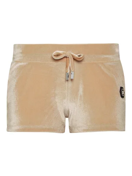 Szorty Philipp Plein do biegania beżowe