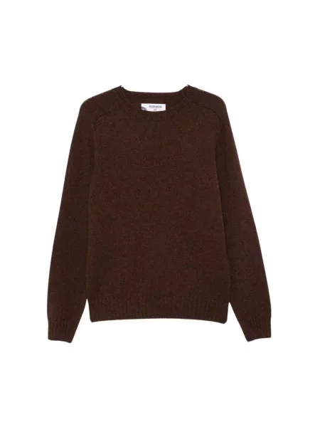Sweter Sebago wełniany brązowy