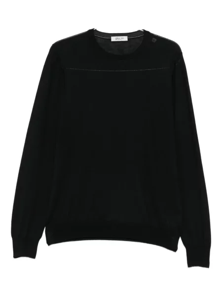 Pulover Giuuno cu decolteu rotund negru
