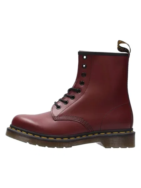 Botki Dr. Martens skórzane czerwone