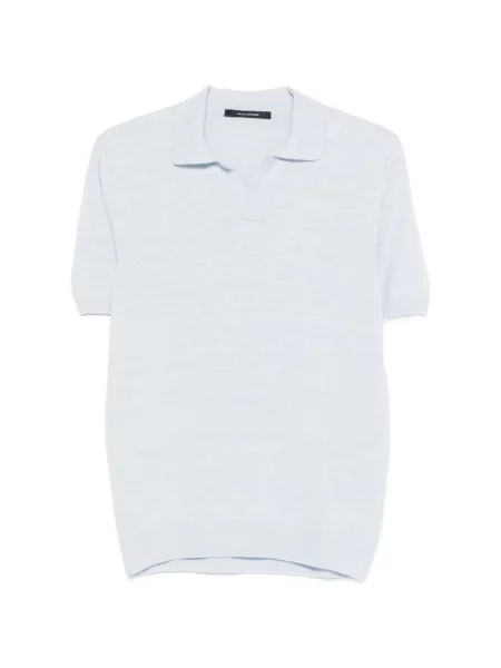 Tricou Tagliatore cu decolteu în V albastru