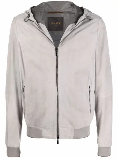 Geanta de piele Moorer gri