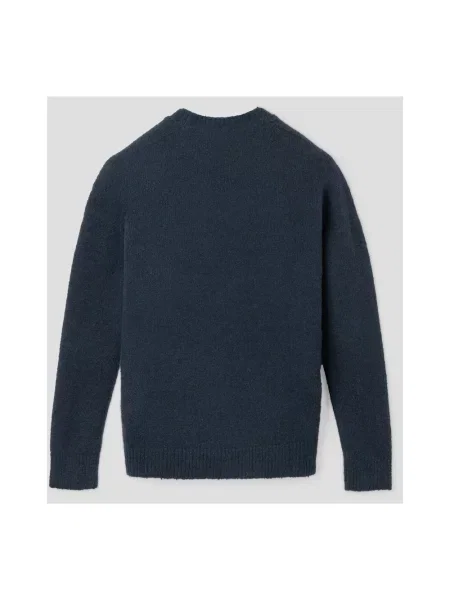 Dzianinowy sweter Roberto Collina niebieski