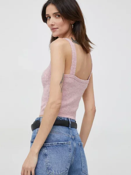 Top Pepe Jeans růžový