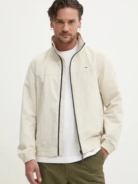 Kurtka jeansowa Tommy Jeans casual beżowa