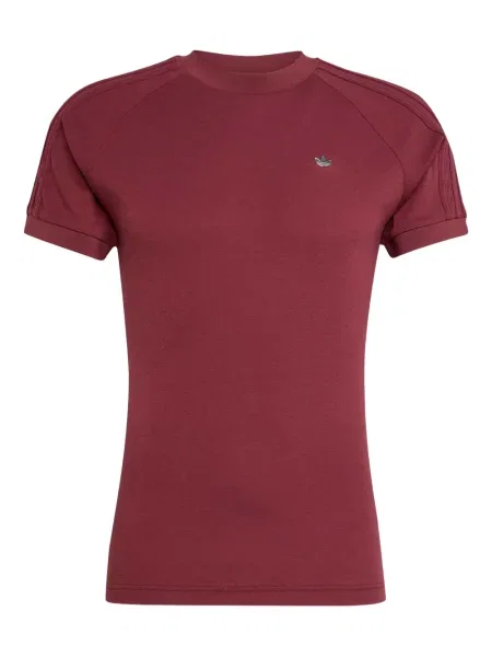 Риза Adidas с връзки на райета с дантела розово