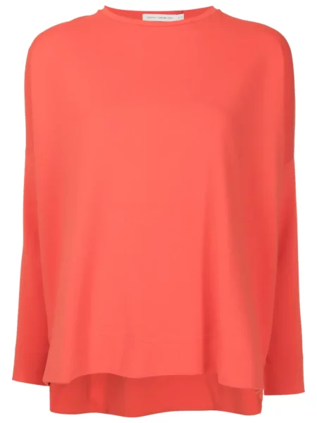 Długa bluza Lenny Niemeyer z okrągłym dekoltem pomarańczowa