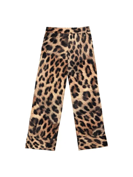 LOLA CASADEMUNT Kalhoty z materiálu hnědá