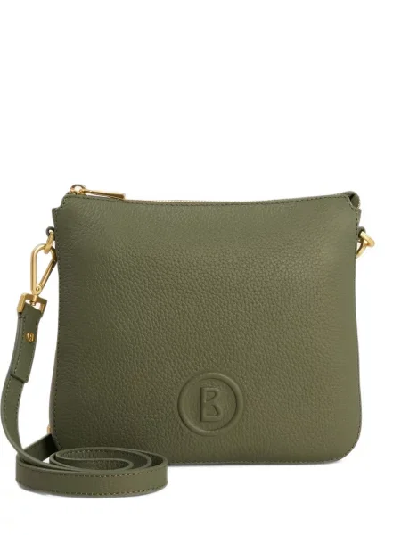 Kožená crossbody kabelka Bogner zelená