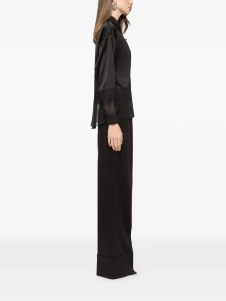 Cămașă Nissa din satin negru